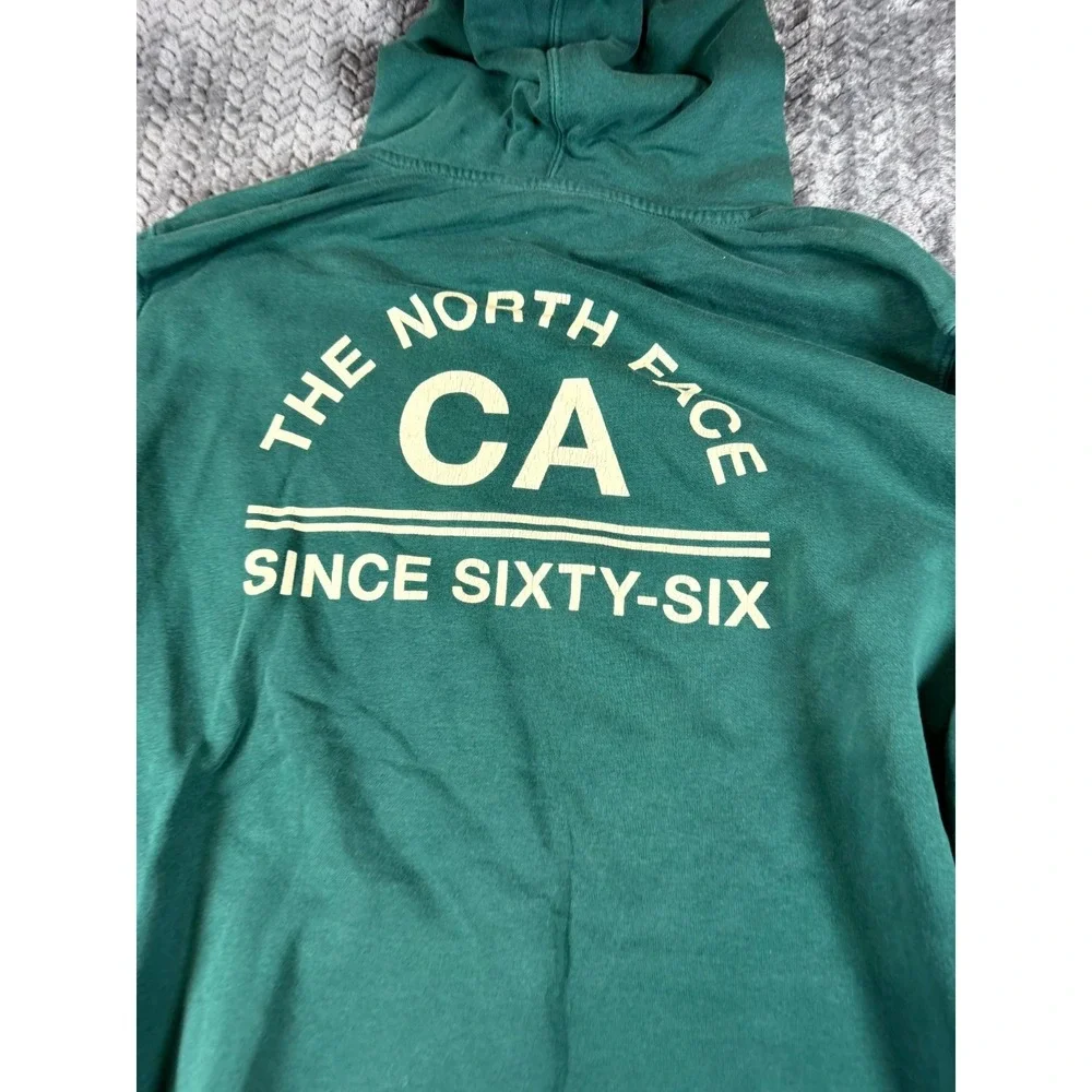 The North Face Hoodie Mens‎ XL Dark Green Cotton Lined Graphic Since Sixty Six